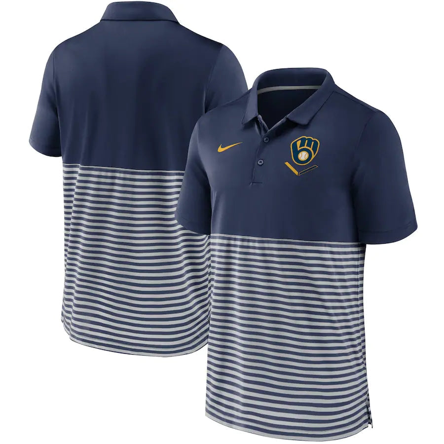 Camisa Polo Nike Milwaukee Brewers - Azul