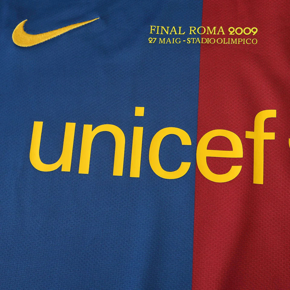 Camisa Barcelona I 2008/2009 Nike Torcedor - Azul e Grená - Retrô
