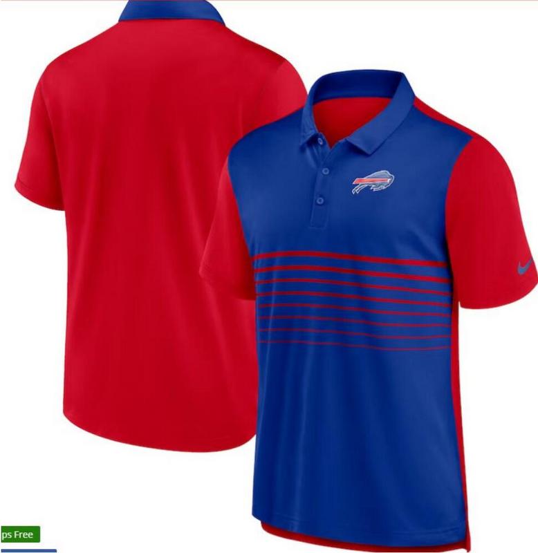 Camisa Polo Nike Buffalo Bills - Azul/Vermelha