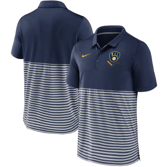 Camisa Polo Nike Milwaukee Brewers - Azul
