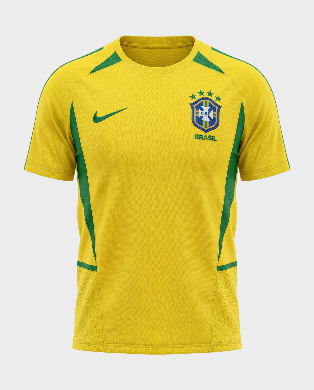 Camisa Seleção Brasileira I 2002 Nike - Retrô - Amarela