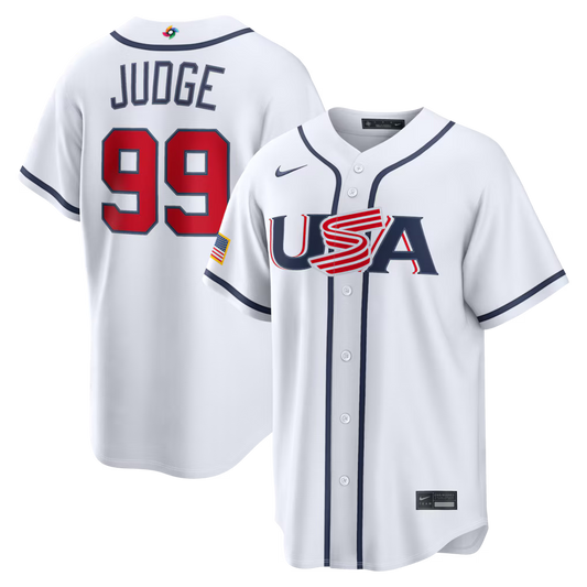Jersey Beisebol USA WBC 2026 Branca