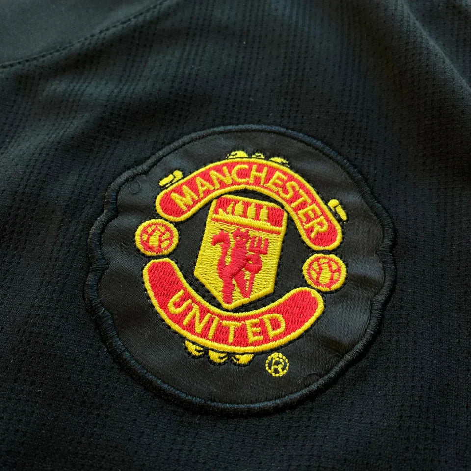 Camisa Manchester United II 2007/2008 Manga Longa - Retrô - Preta