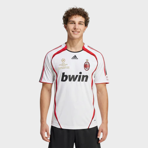 Camisa Milan II 2006/2007 Adidas Torcedor - Branco - Retrô