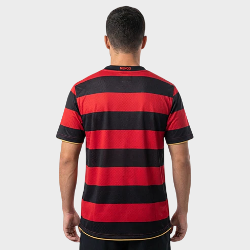 Camisa Flamengo I 2008/2009 Retrô - Vermelha e Preta