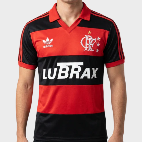 Camisa Flamengo I 1987 - Retrô - Lubrax