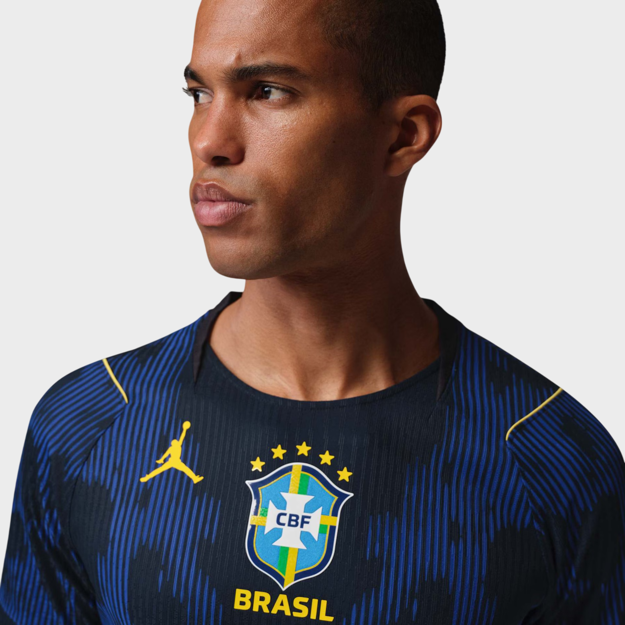 Camisa Seleção Brasileira II 26/27 - Jogador Nike X Jordan Masculina - Azul