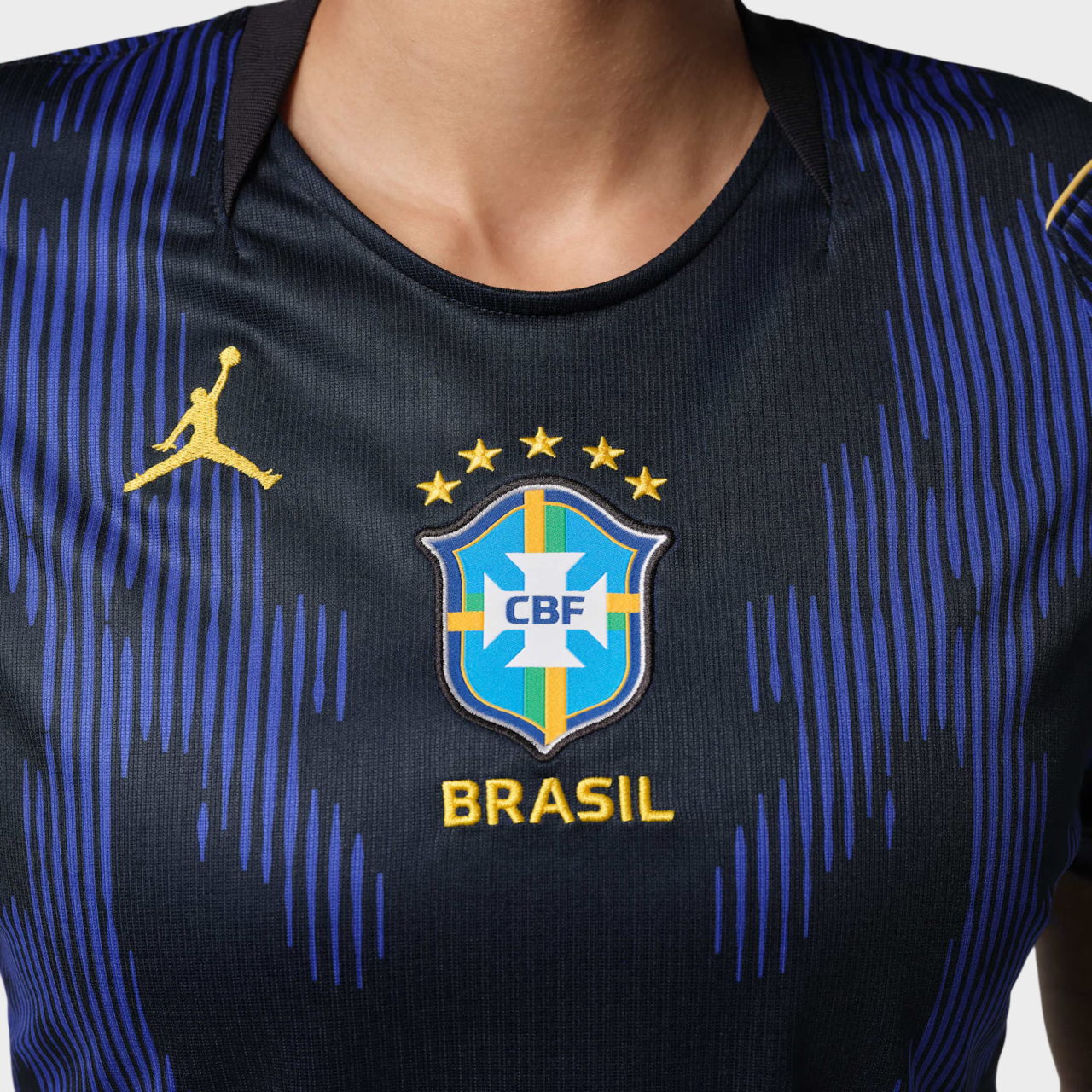 Camisa Seleção Brasileira Feminina II 26/27 - Torcedor Nike X Jordan - Azul