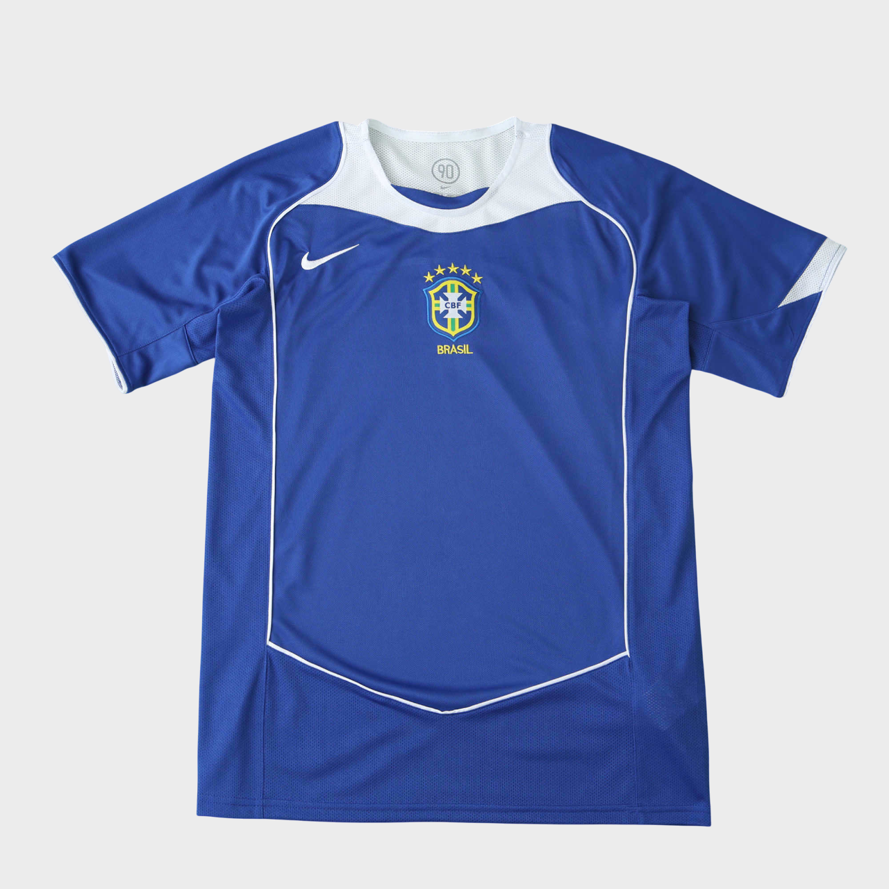 Camisa Seleção Brasileira II 2004 Nike - Retrô - Azul