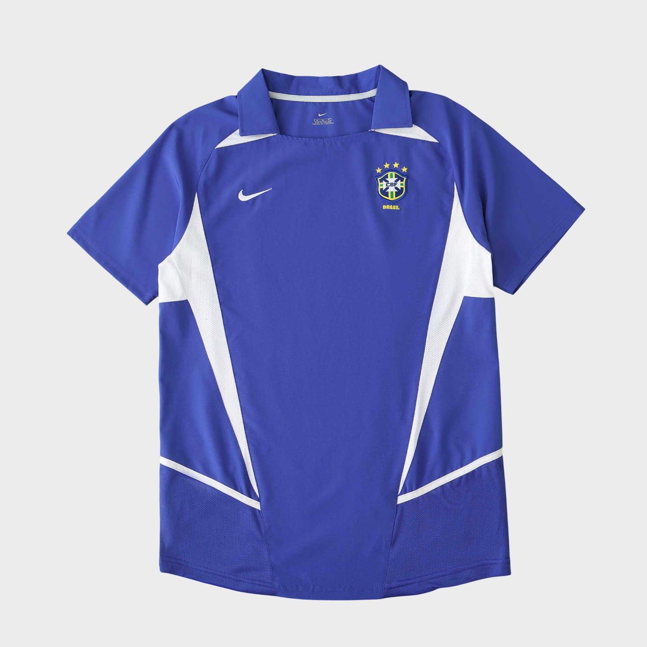 Camisa Seleção Brasileira II 2002 Nike - Retrô - Azul