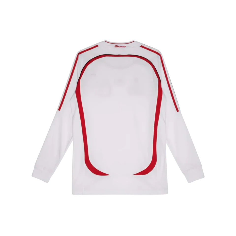 Camisa Milan II 2006/2007 Manga Longa - Retrô - Branca
